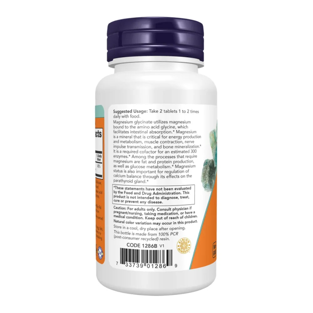 Diglicynian Magnezu NOW Foods 180 tabletek – zalecany sposób stosowania